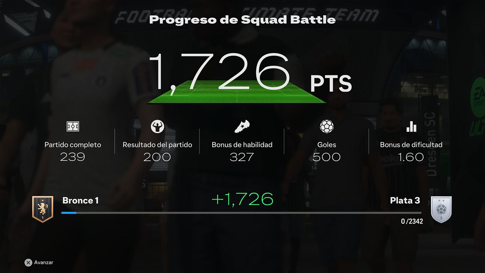 squad Battles - Puntos