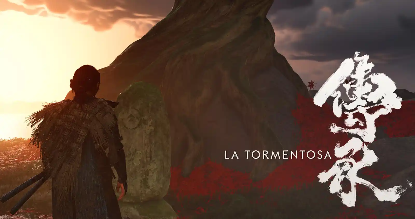 Duelo entre Atsu y Ugetsu, el ladrón de espadas, en Ghost of Yōtei.