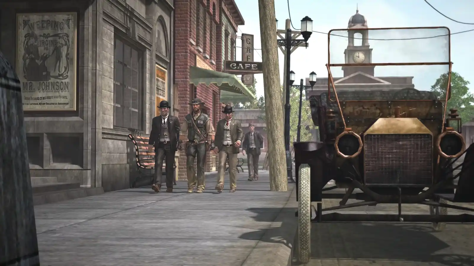 John Marston frente al horizonte de New Austin en PS5