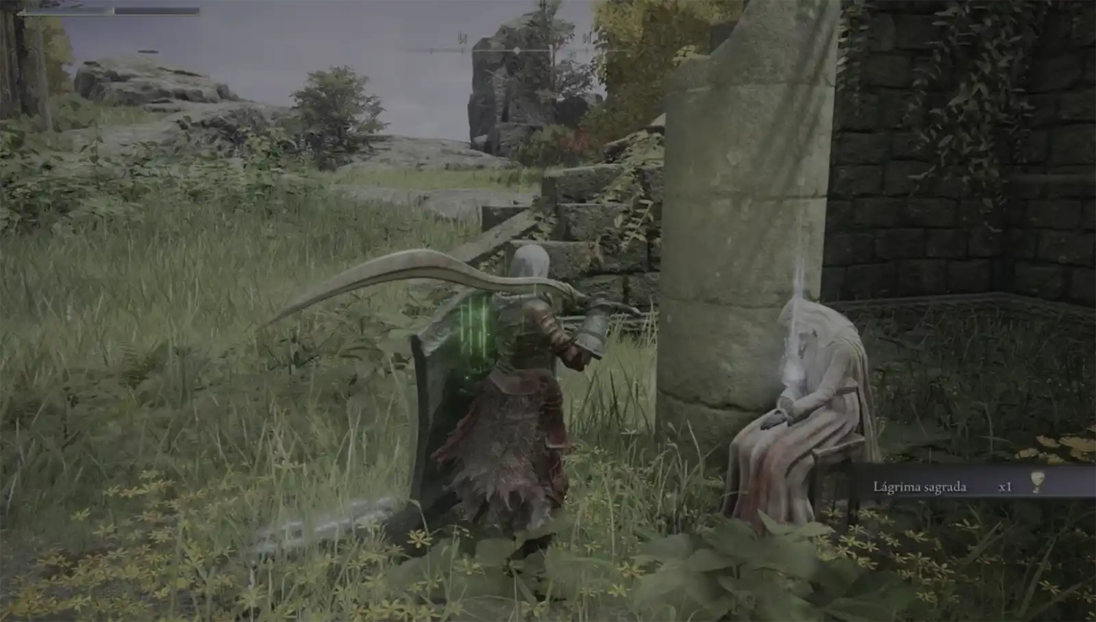 Doncella muerta en la Iglesia de la Inhibición Elden Ring