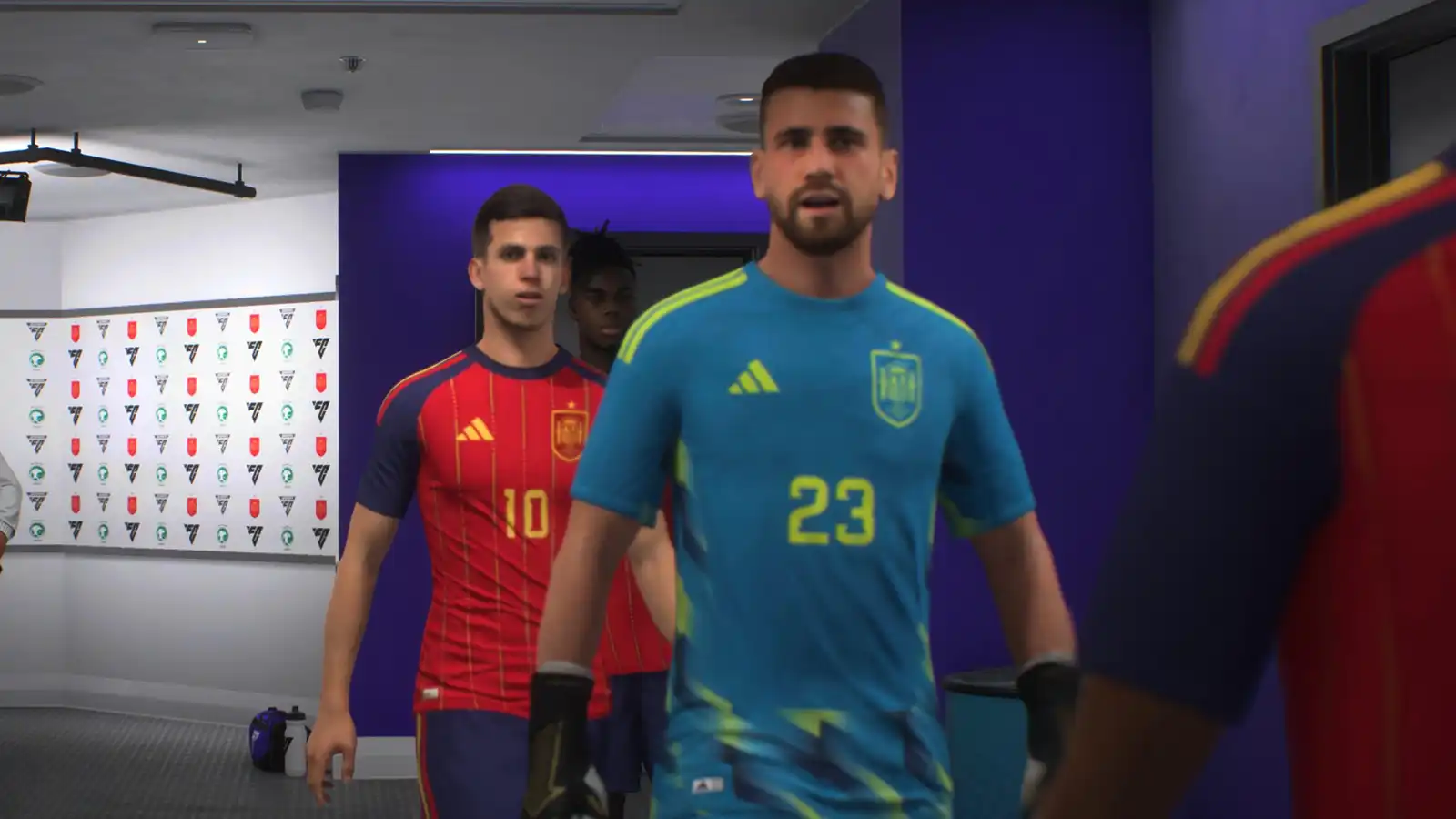 Estadio lleno celebrando a España en la simulación de EA Sports FC 26
