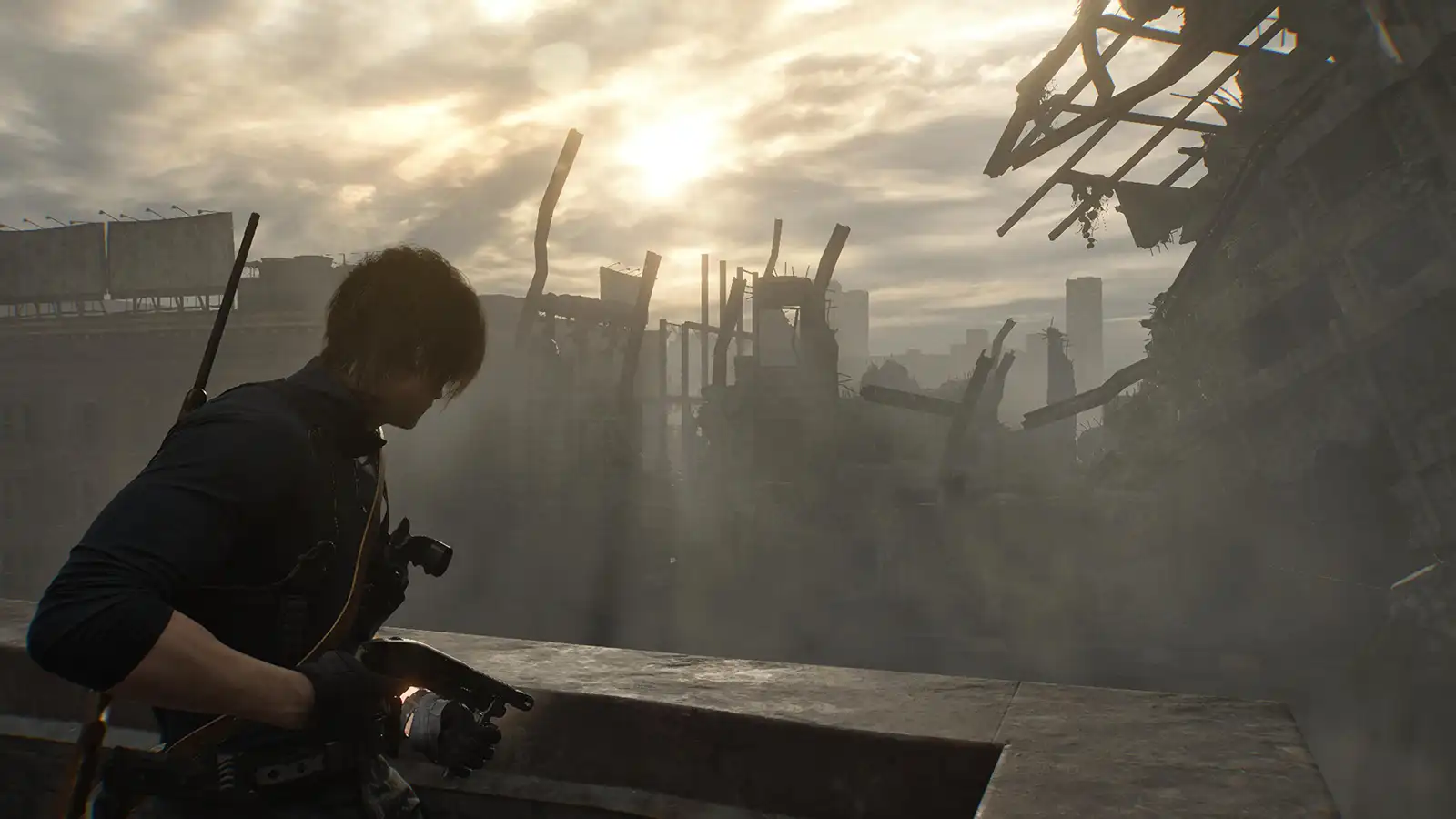 El Titan Spinner moviéndose por las paredes de Raccoon City