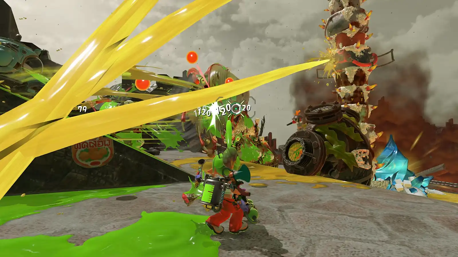 Combate contra Salmónidos en Splatoon Raiders para Nintendo Switch 2